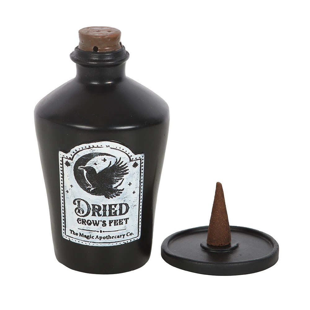 Something Different - Dried Crow's Feet Incense Cone Holder Porte-encens - Noir